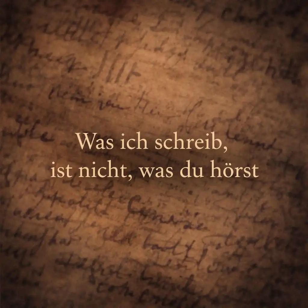 Was ich schreib, ist nicht, was du hörst